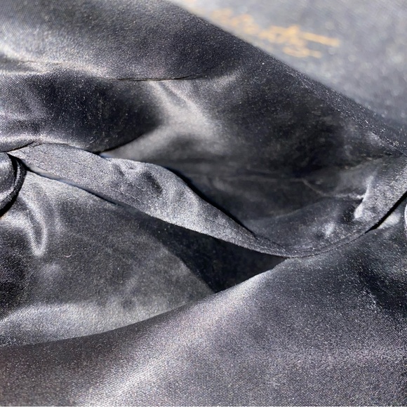 COBLENTZ ORIGINAL VINTAGE BAG CLUTCH BLACK PERMAPLASTIC WOVEN HINGE KISS LOCK - Picture 14 of 14